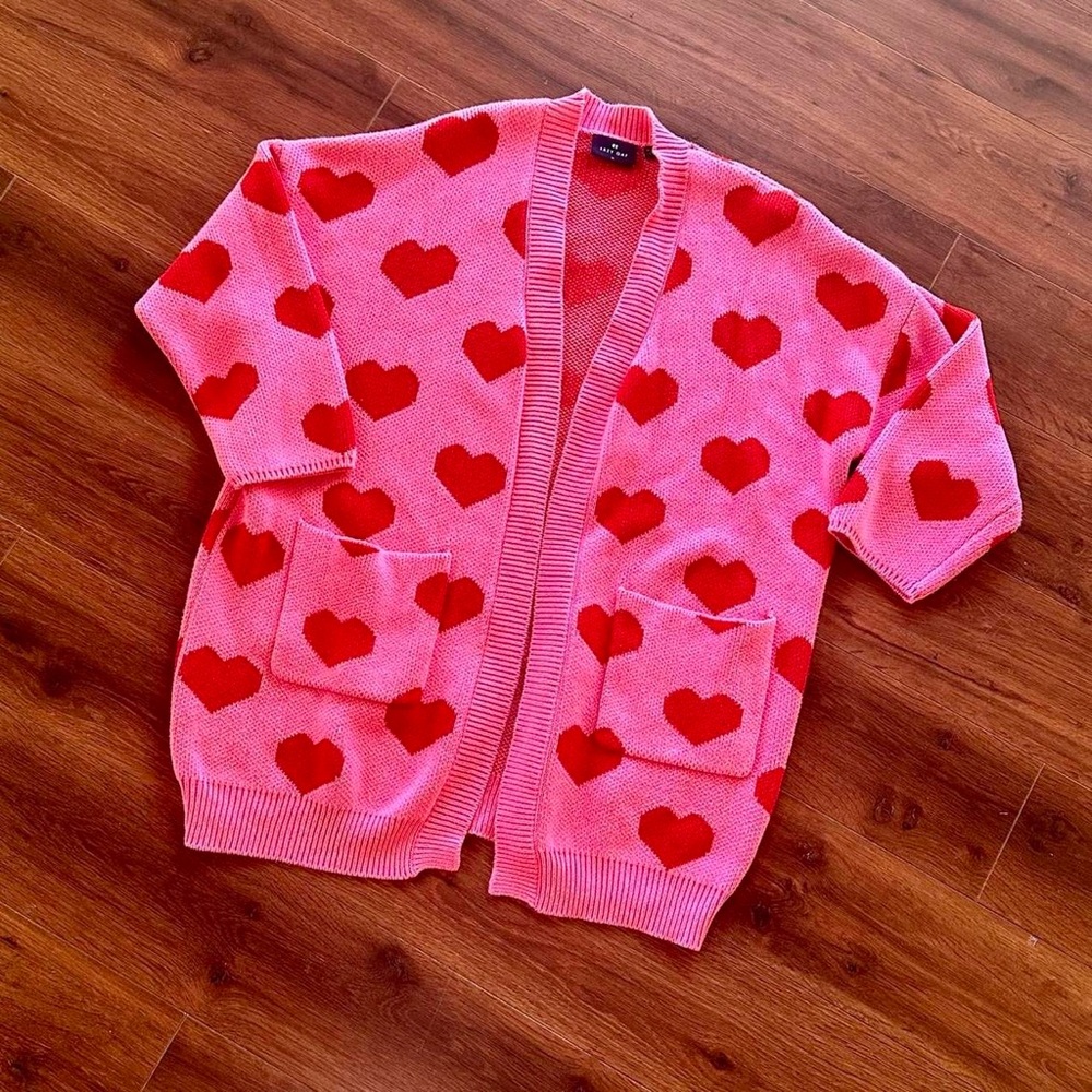 Lazy Oaf Hearts Cardigan
